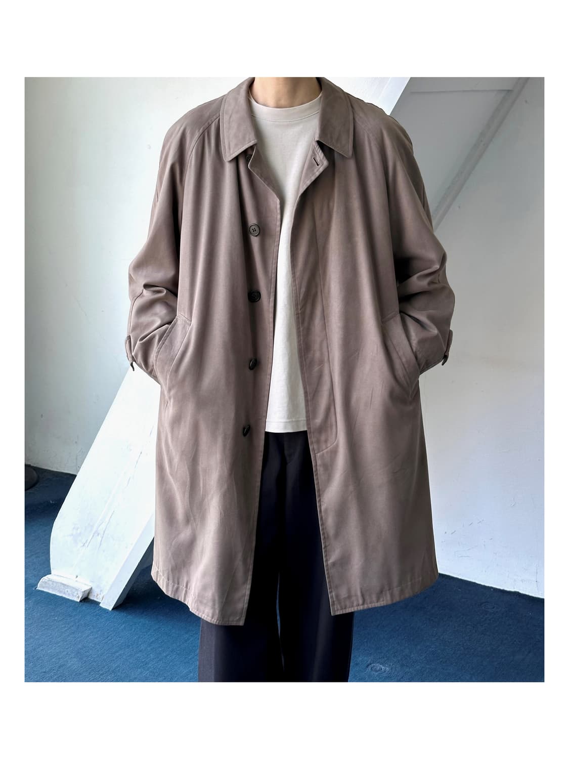 Peach skin soft touch soutien coat 상품이미지1