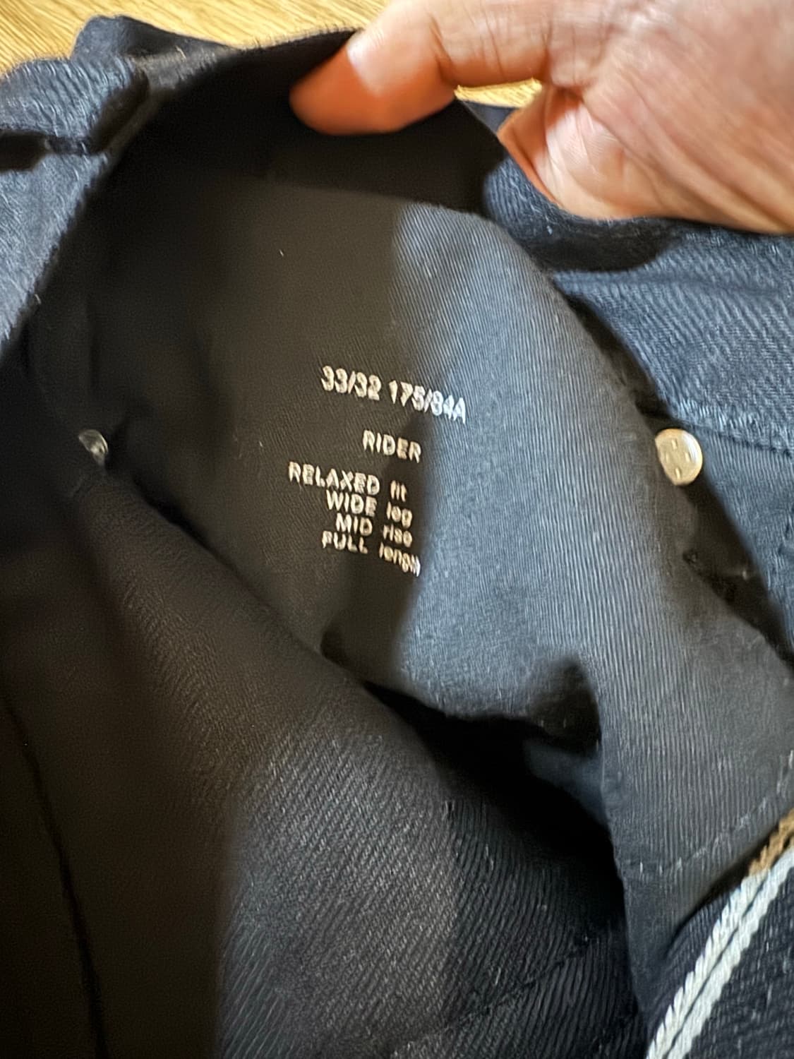 cos 라이더 로 셀비지 스트레이트 레그 진 33/32 상품이미지3