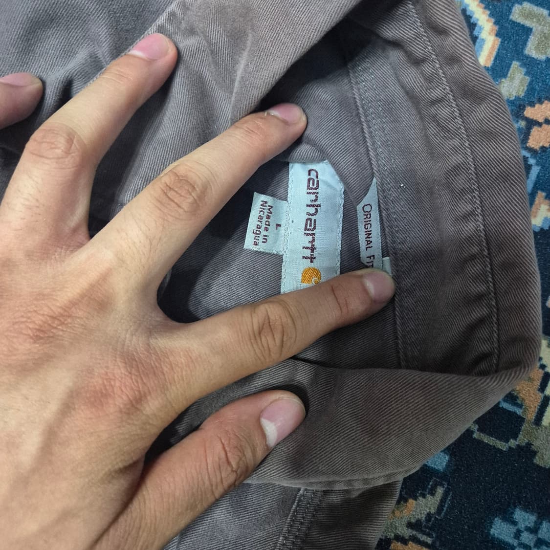 칼하트 썬페이딩 헤비코튼 셔츠 상품이미지4