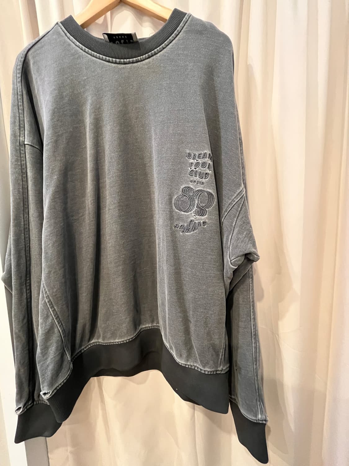 솔리드옴므 피그먼트 데미지 스웻셔츠 48사이즈 상품이미지1