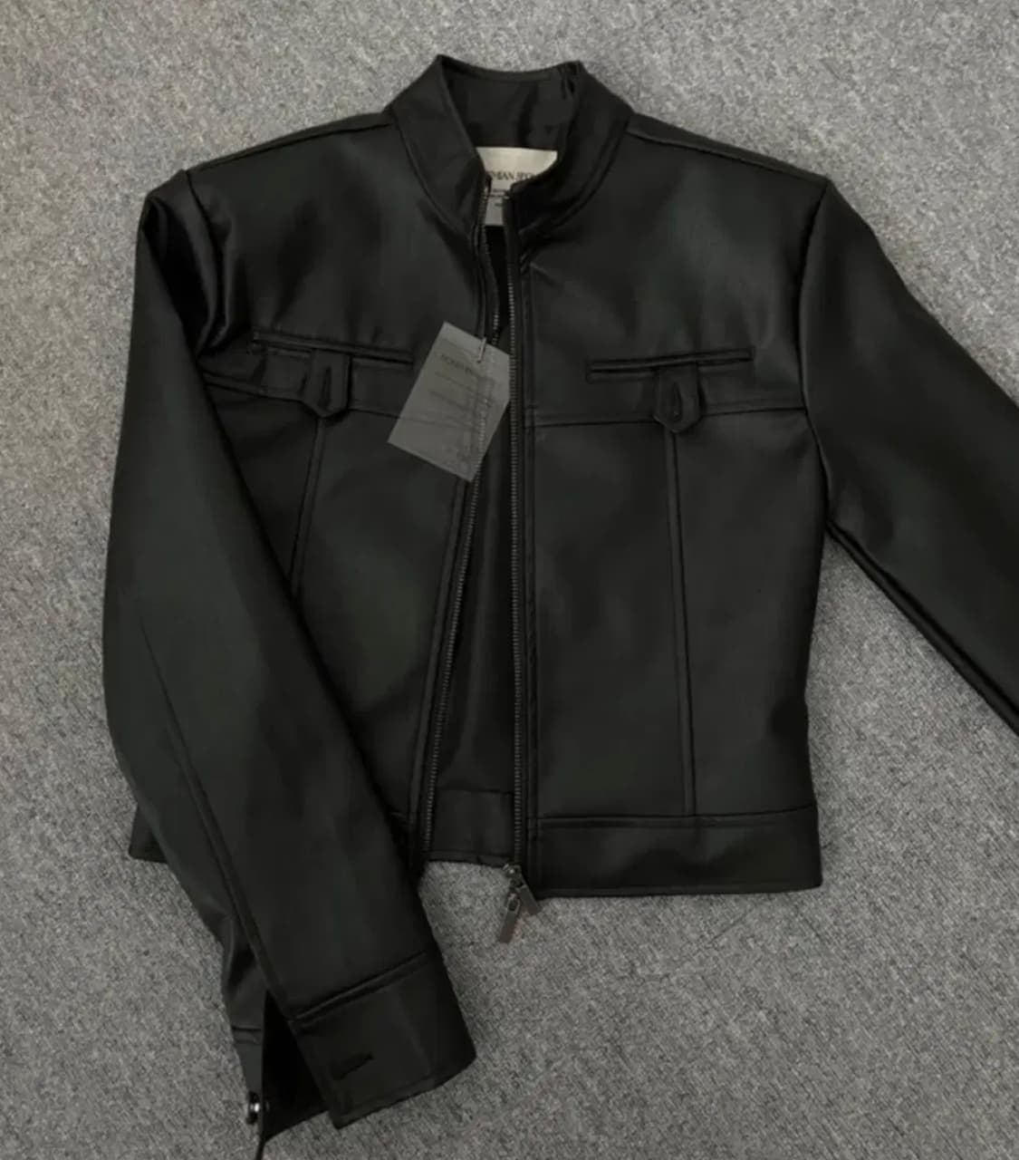 보헤미안서울 보헴서 베이직 레더 자켓 블랙 상품이미지1