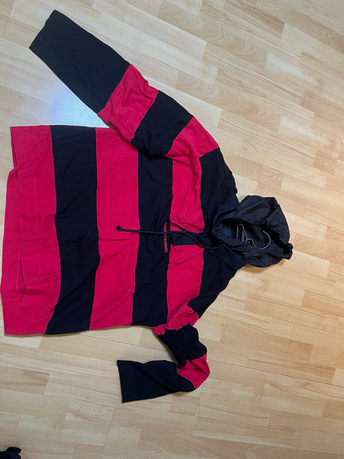 준지 스트라이프 오버핏 후디 상품이미지2