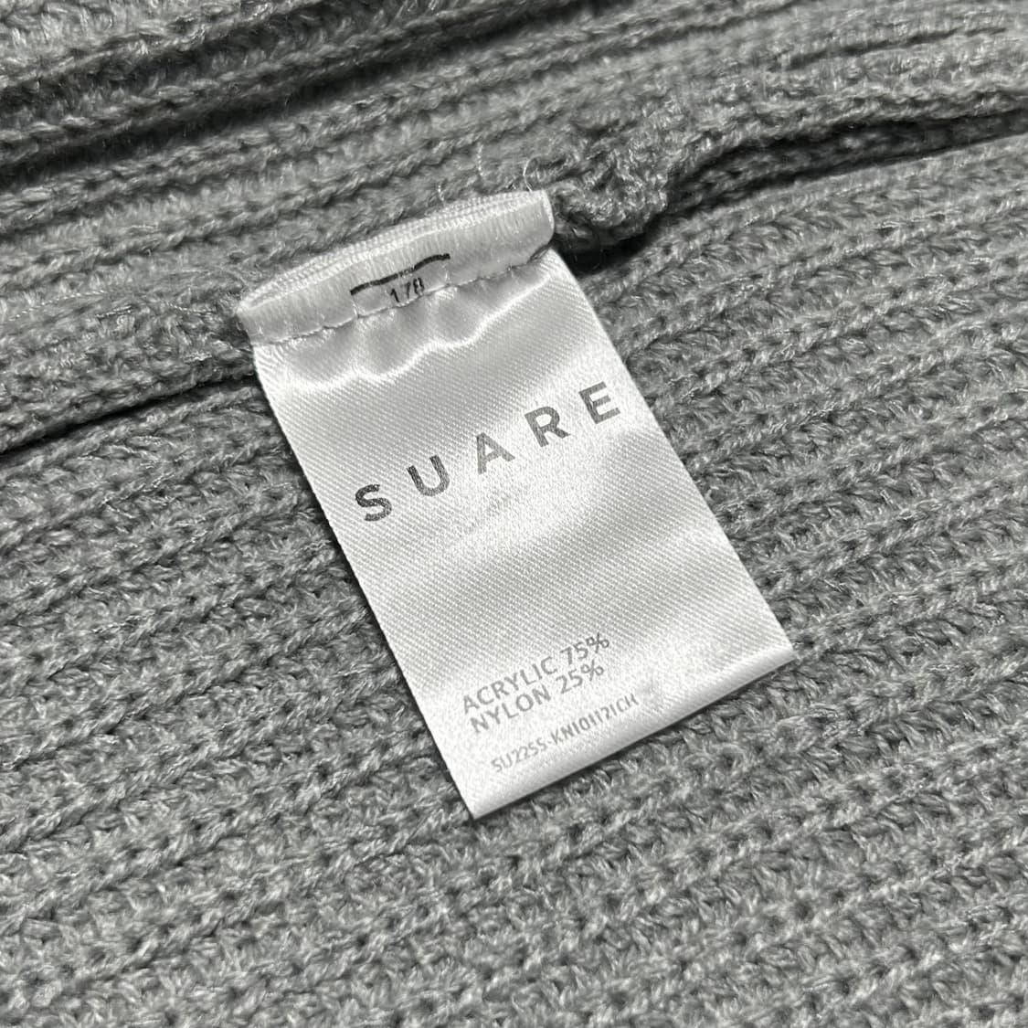 [L] Suare 수아레 워셔블 하찌 그레이 라운드 니트 상품이미지5