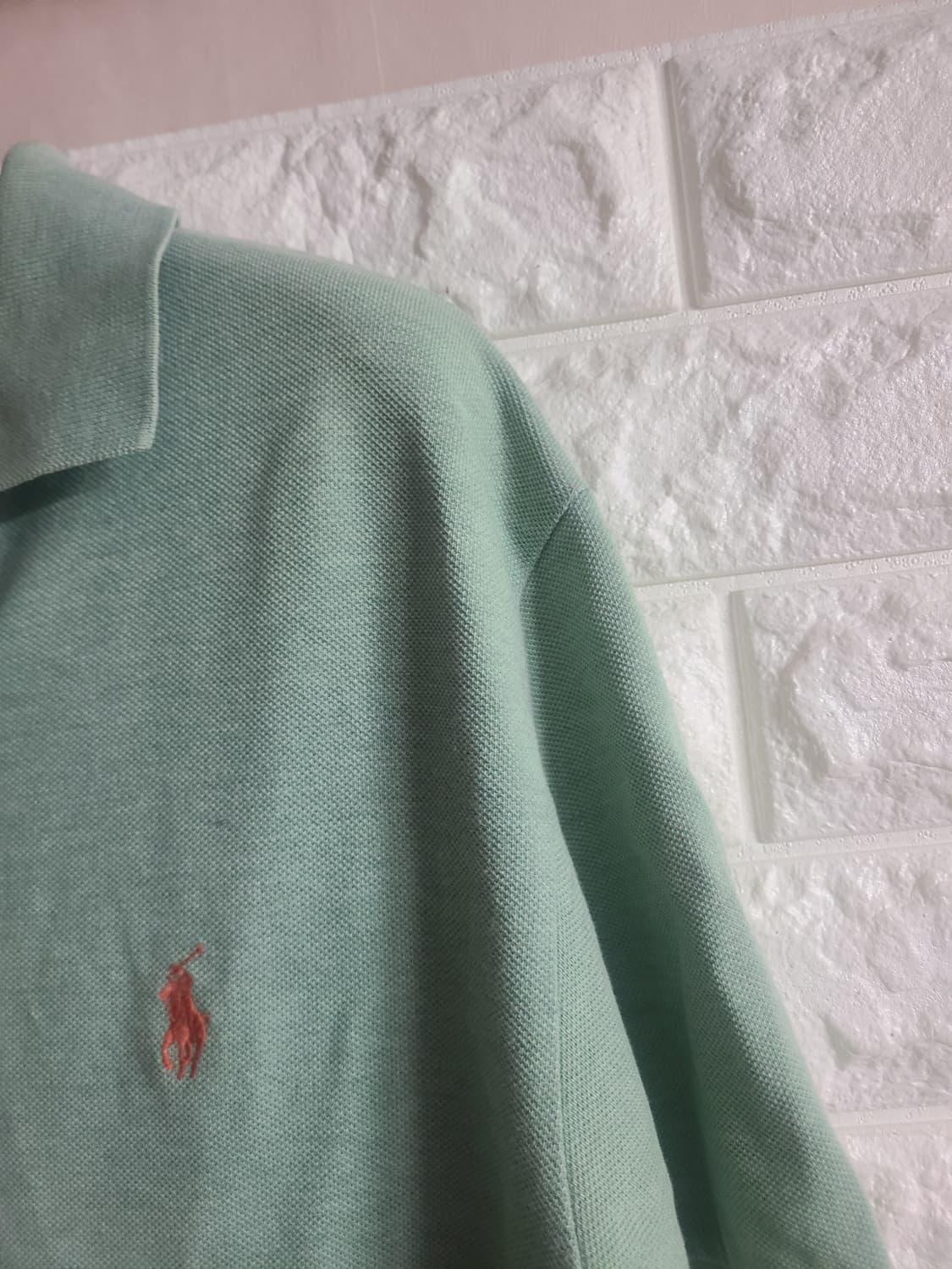 폴로 랄프로렌 민트색 반팔 카라티(실95) 상품이미지4