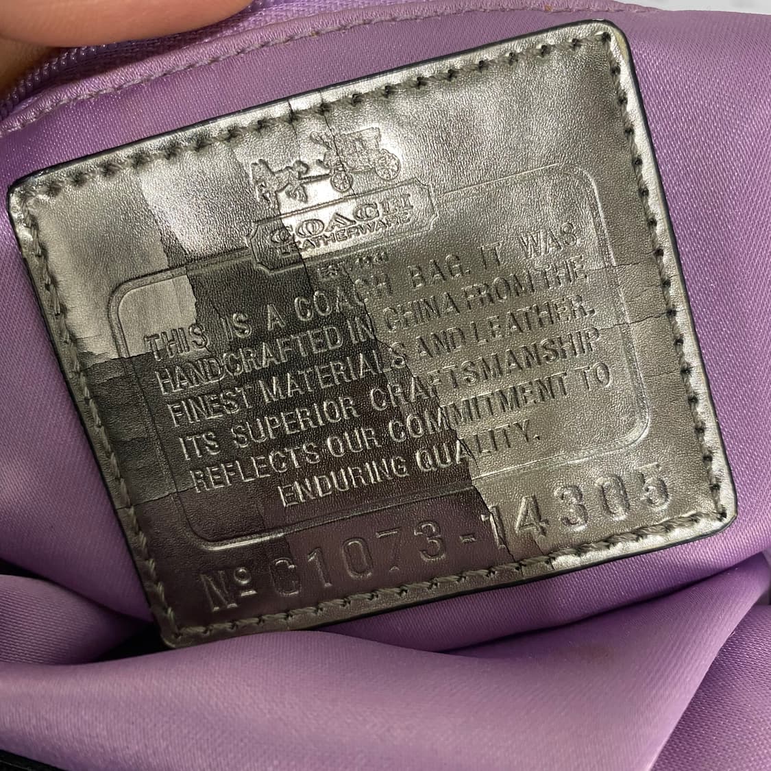 코치 C1073 패턴 핸드백(F) 상품이미지5