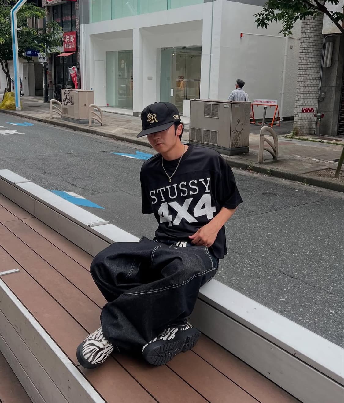 스투시 4x4 메쉬 풋볼 저지 블랙 L사이즈 상품이미지3