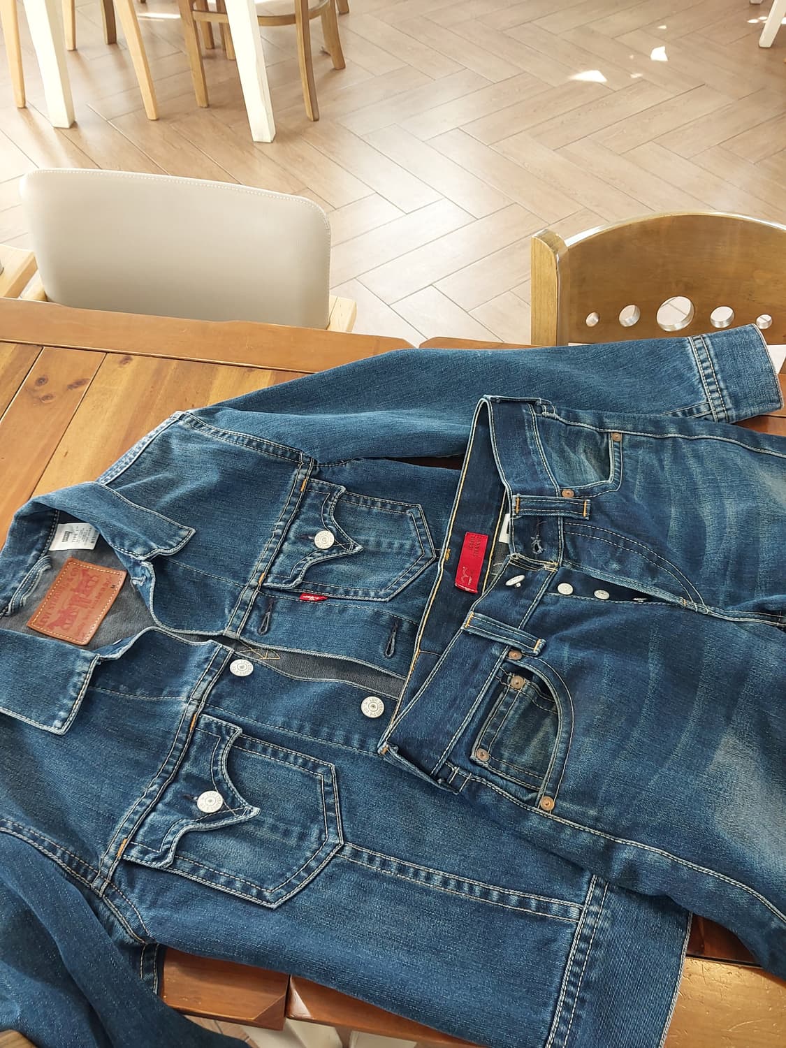 리바이스 타입원 아이코닉 데님자켓 팬츠 셋업 일괄판매 상품이미지2