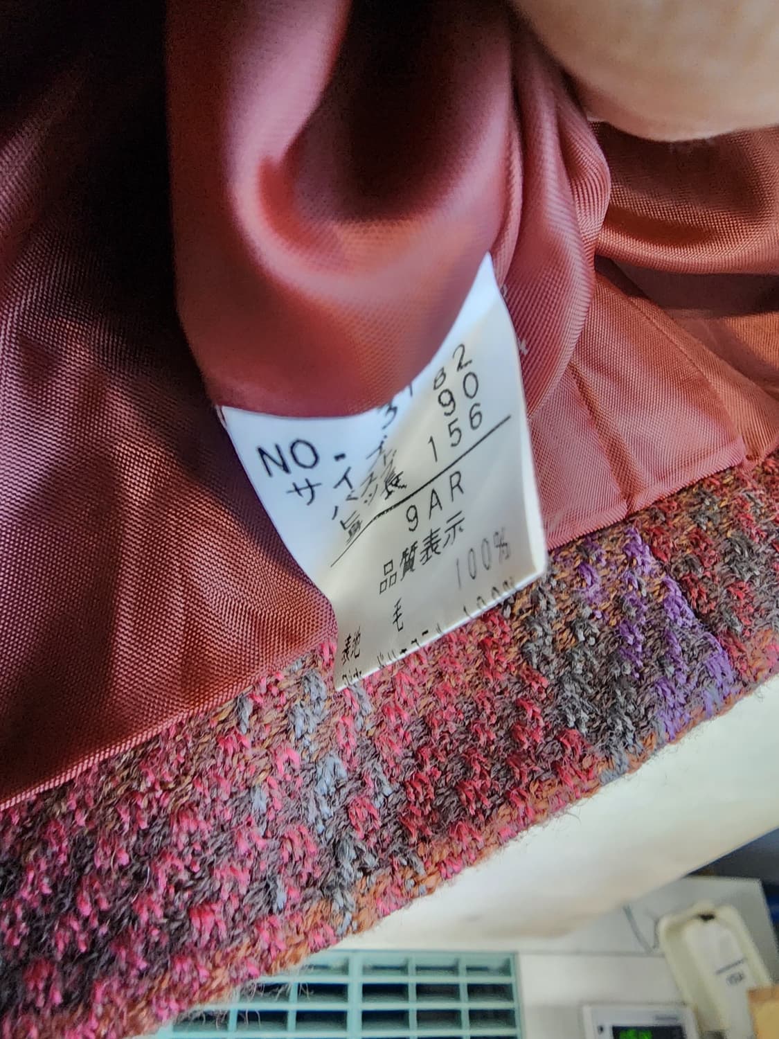 일본빈티지 울 체크 자켓 상품이미지5