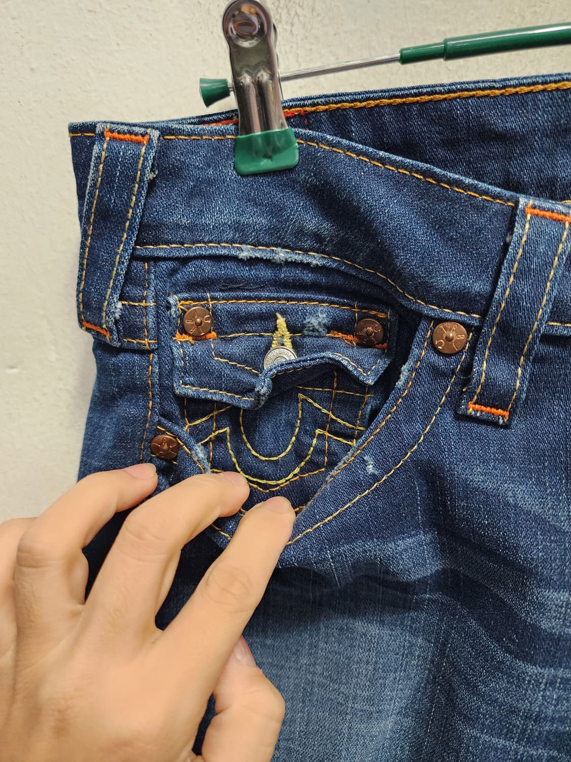 트루릴리젼 USA 데님 컷팅진 상품이미지4