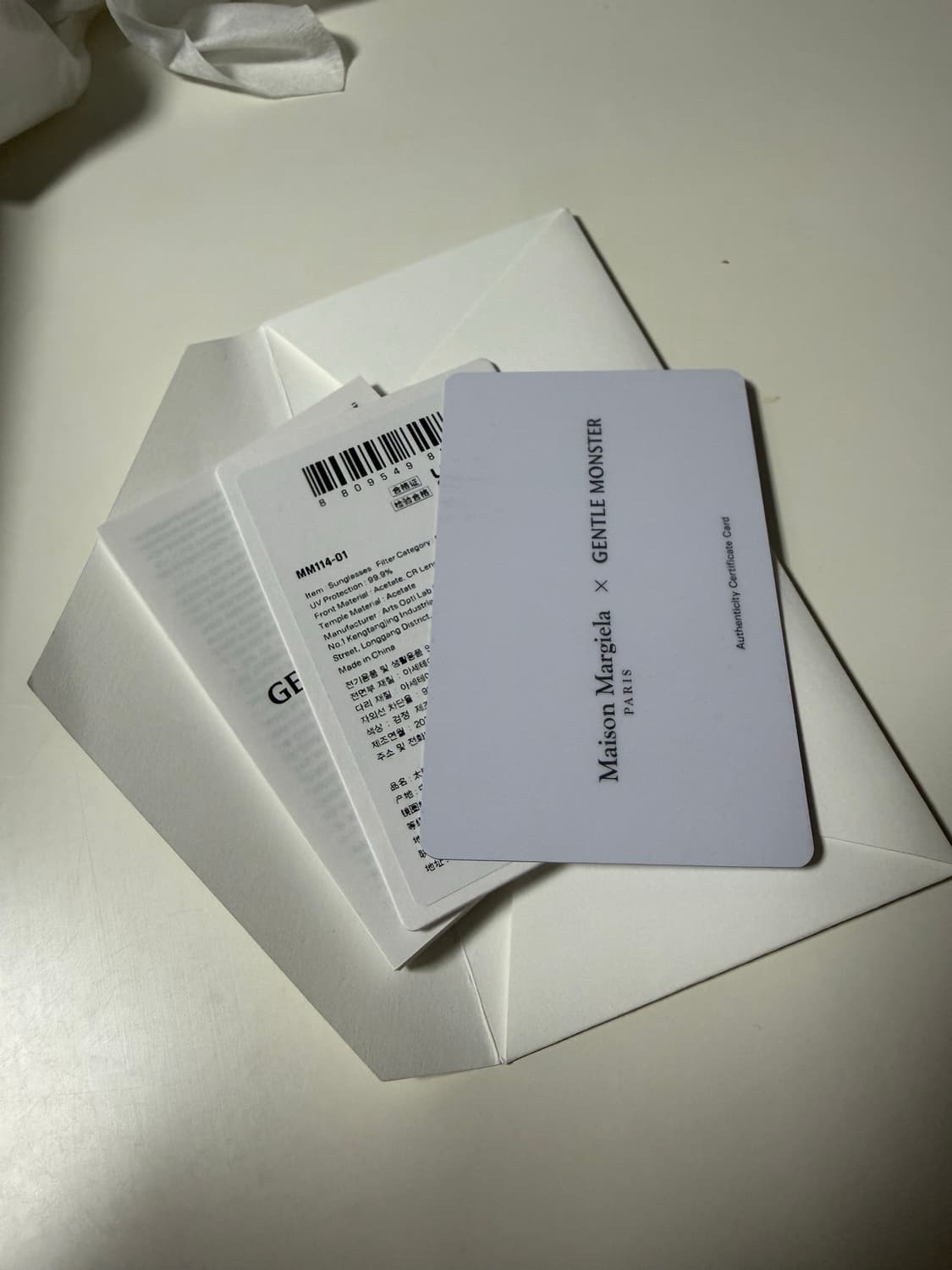젠틀 몬스터 x 메종 마르지엘라 MM114 블랙 클리어 상품이미지2