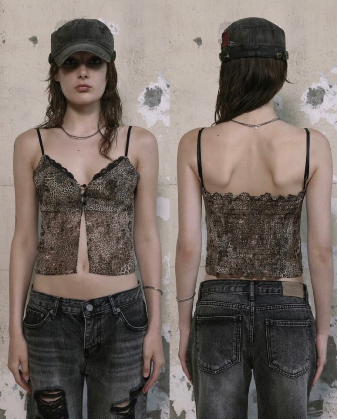 보헤미안서울 보헴서 lace slip sleeveless leopard 상품이미지1