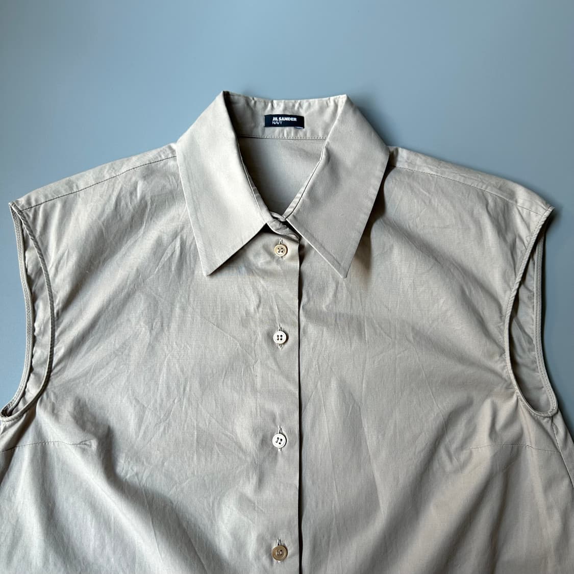질샌더 네이비 jil sander navy 민소매 셔츠 상품이미지3