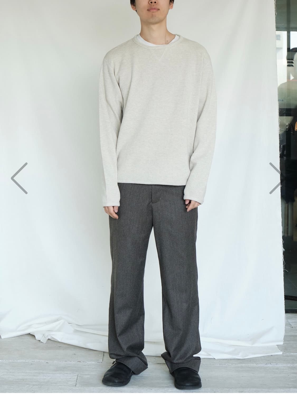 씨솔트 와플 립 롱슬리브 오트밀 2사이즈 상품이미지2