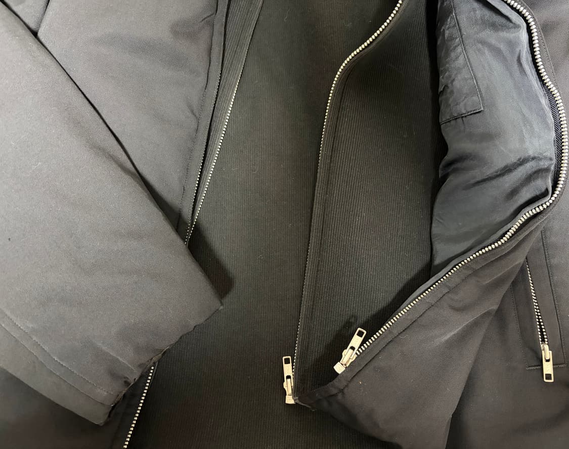 [M] 빈티지 90s 꼼데가르송 옴므 레이어드 울 봄버 자켓 상품이미지3