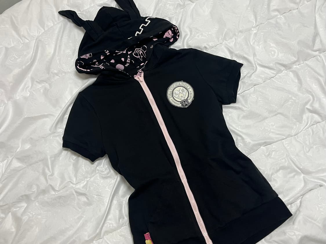 리즈리사돌 우사미미 리버시블 반팔 후드집업 펑크갸루스트릿락시크오네히메일브 상품이미지2