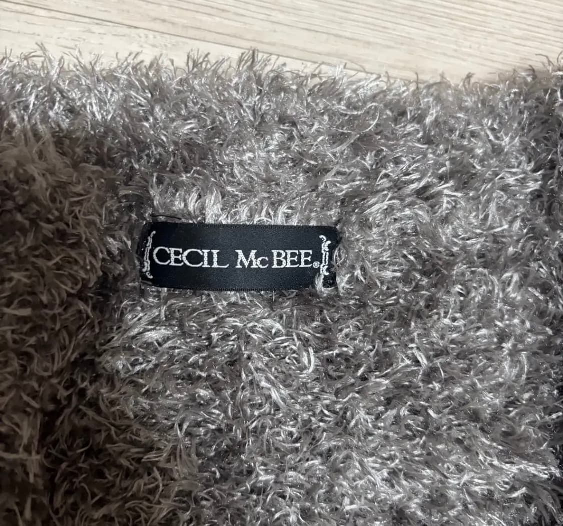 CECIL McBEE 회색 털 가디건 세맥 세실맥비 갸루 상품이미지2