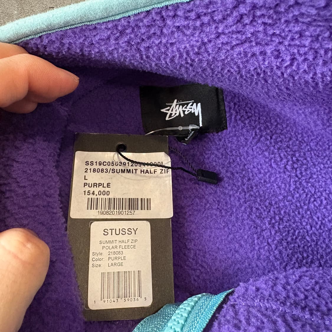 스투시 서밋 하프 집업 플리스 신칠라 자켓 상품이미지5