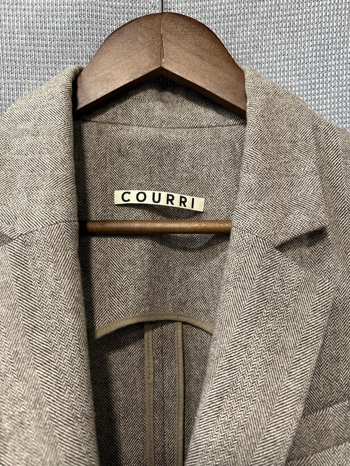 코우리 COURRI 헤링본 싱글 자켓 상품이미지3