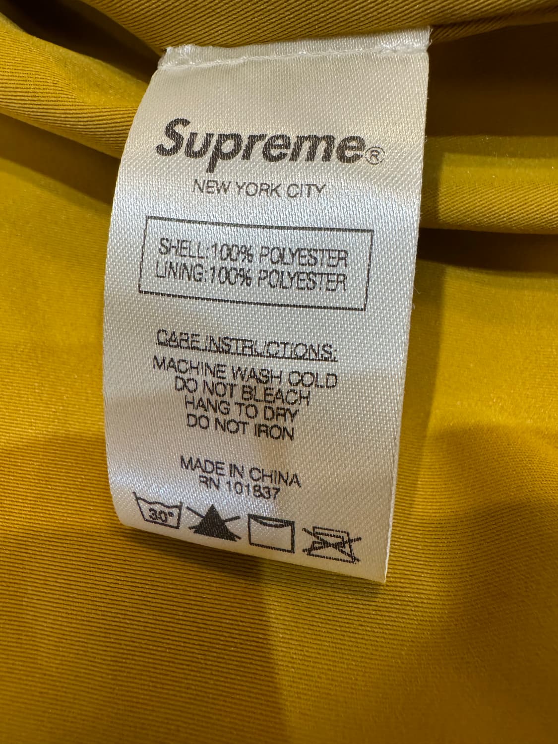 [L] 슈프림 x 남이서팔 플리스 자켓 머스타드 상품이미지8