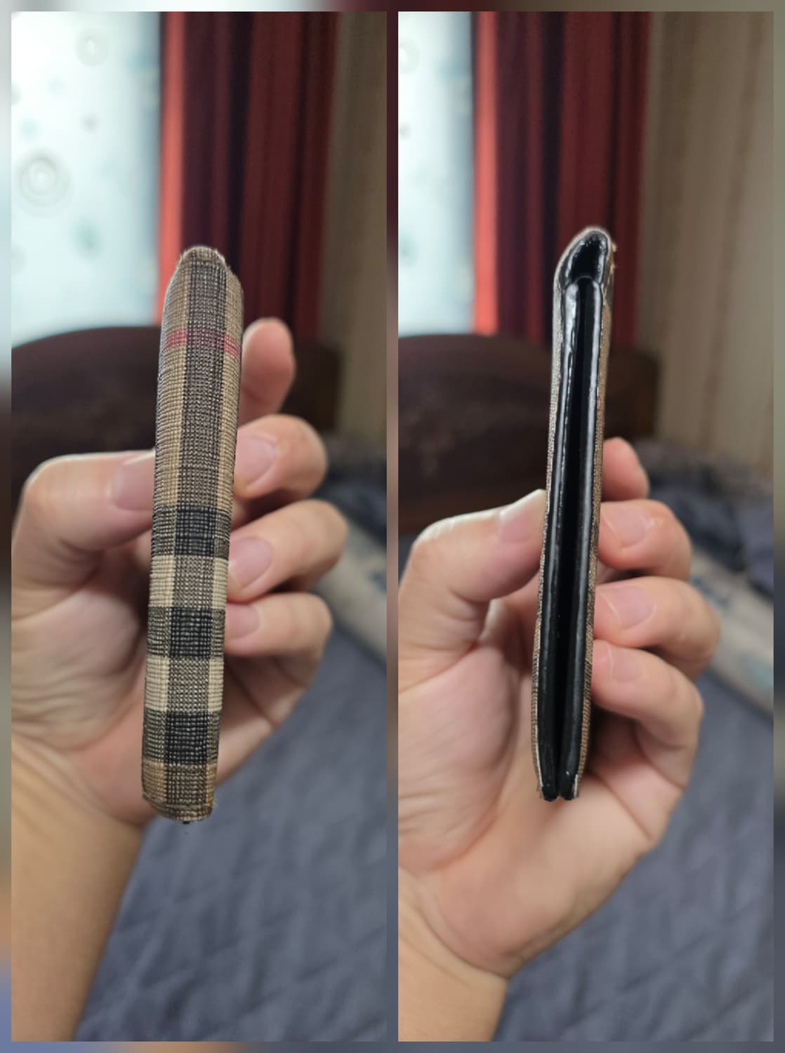 (정품) 버버리 체크 반지갑/80166111/개인/팝니다. 상품이미지8