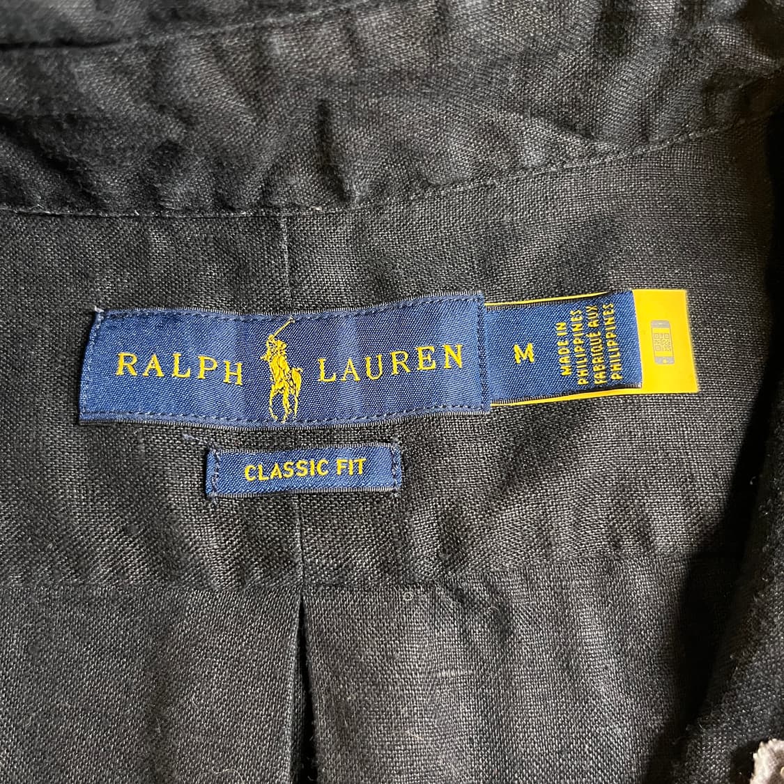 폴로랄프로렌 린넨 셔츠 블랙 상품이미지5