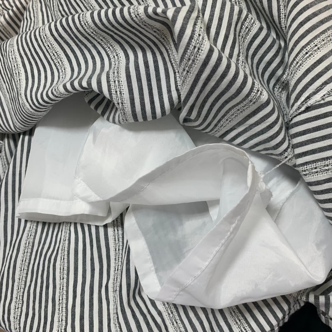 모리거루하구미 레이스 아일렛 스트라이프 스커트 상품이미지2