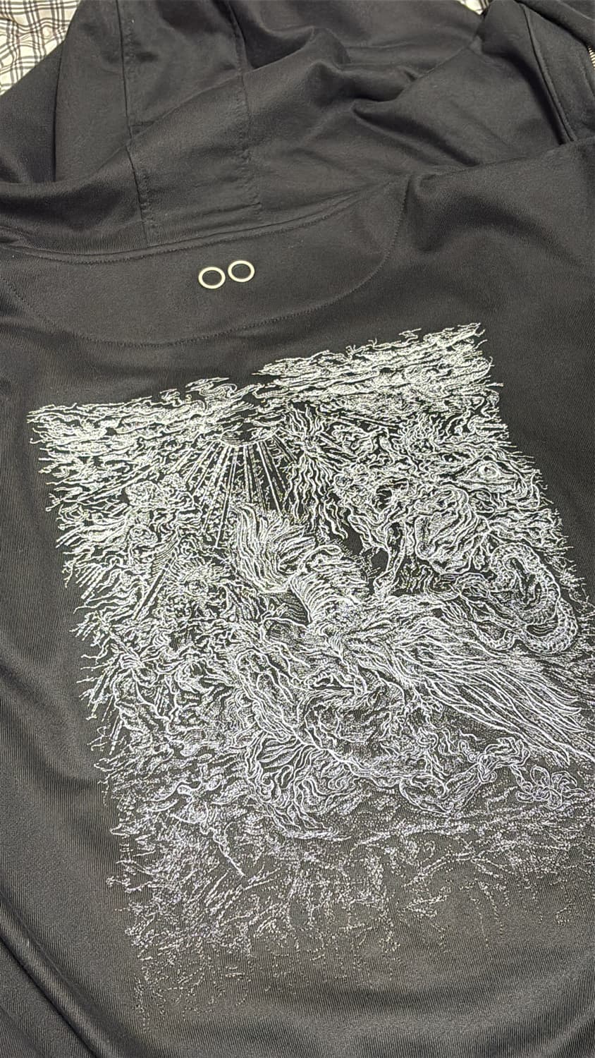 24FW 송지오 컬렉션 나이트 띠브스 엠브로이드 후드집업 블랙 상품이미지1