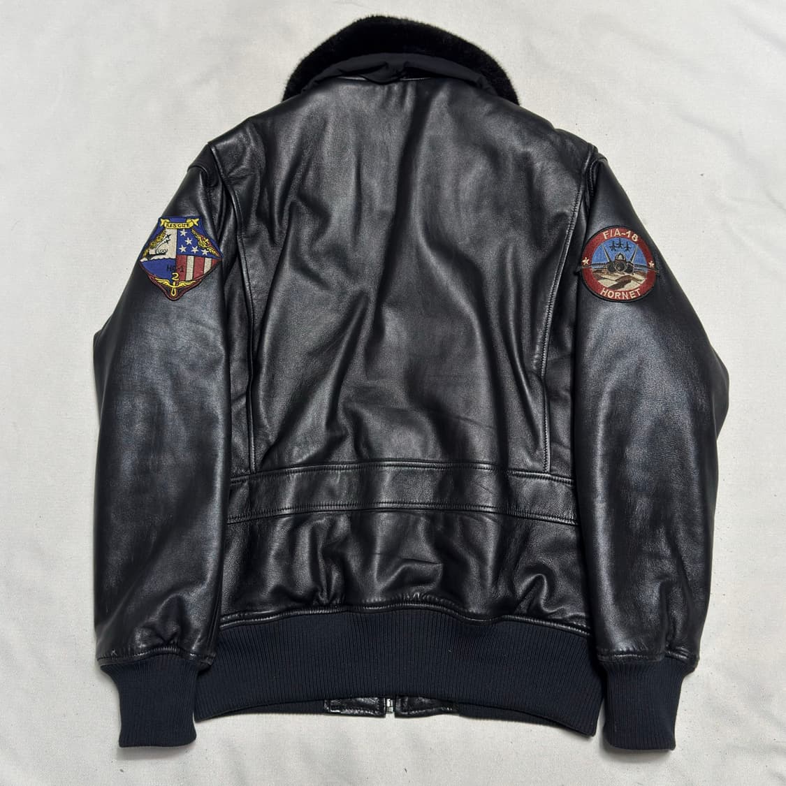 M 쇼트 NYC G-1 가죽 자켓 상품이미지3