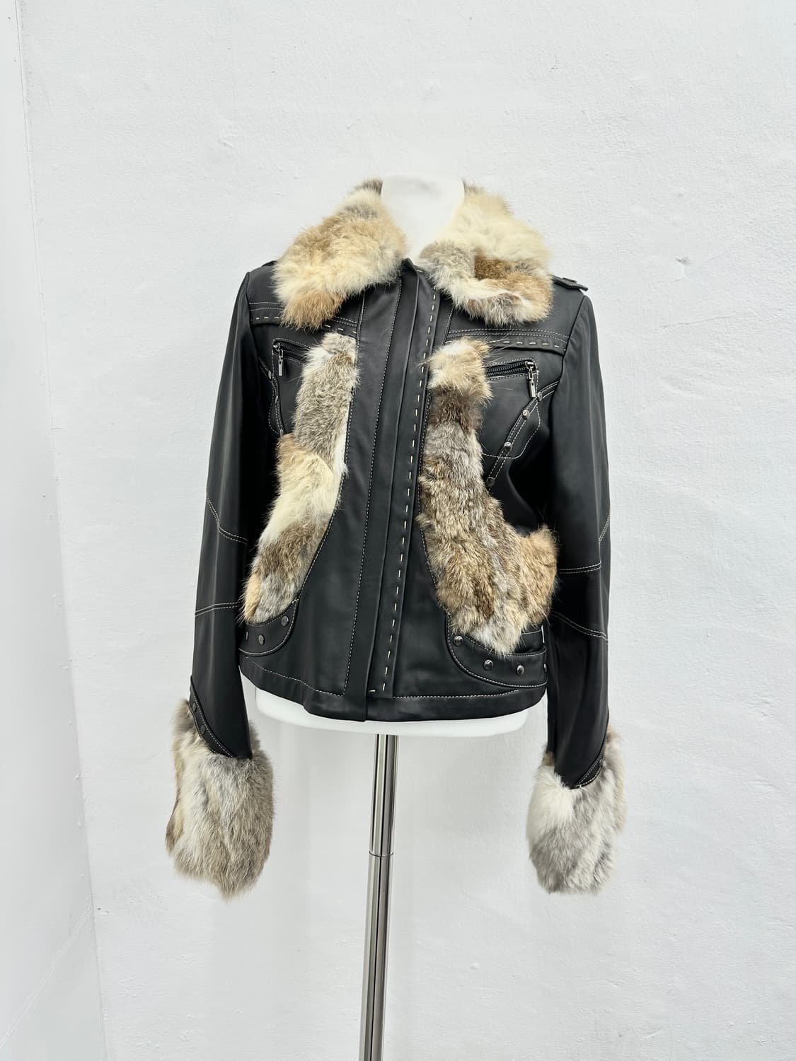 Guidicelli lambs leather fur trimming  상품이미지2