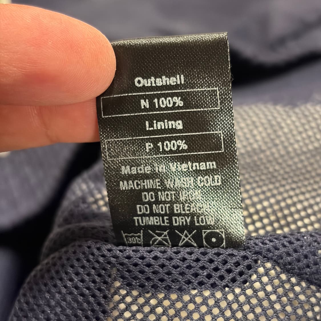 [L] 낫포너드 네이비 화이트 바람막이 자켓 B971 상품이미지8