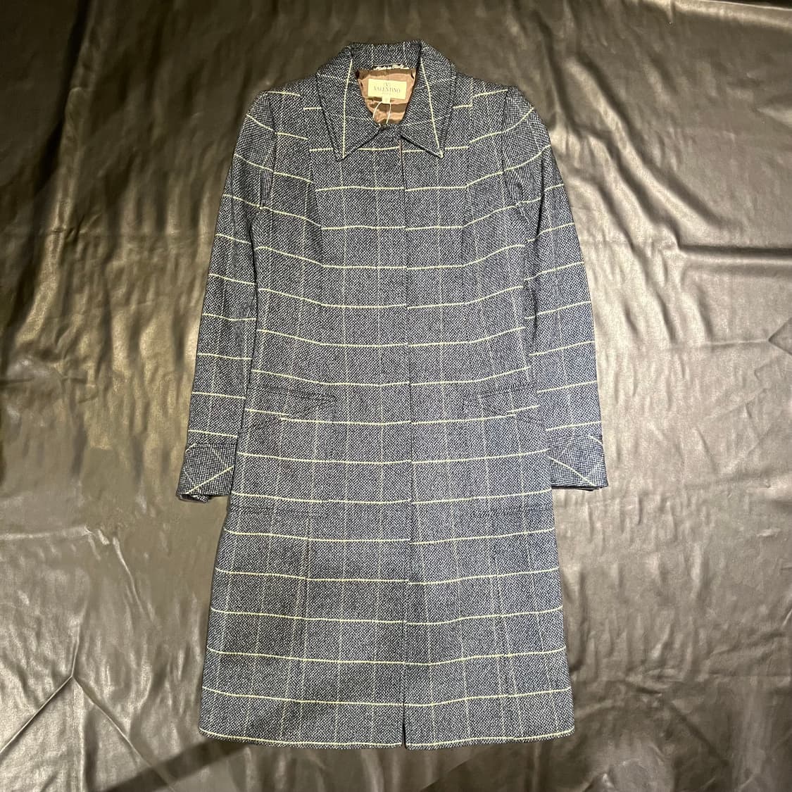 발렌티노 체크 코트 상품이미지1