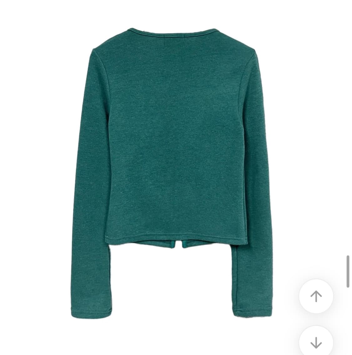 루프온 베리드 버튼 울 가디건- 틸그린 상품이미지4