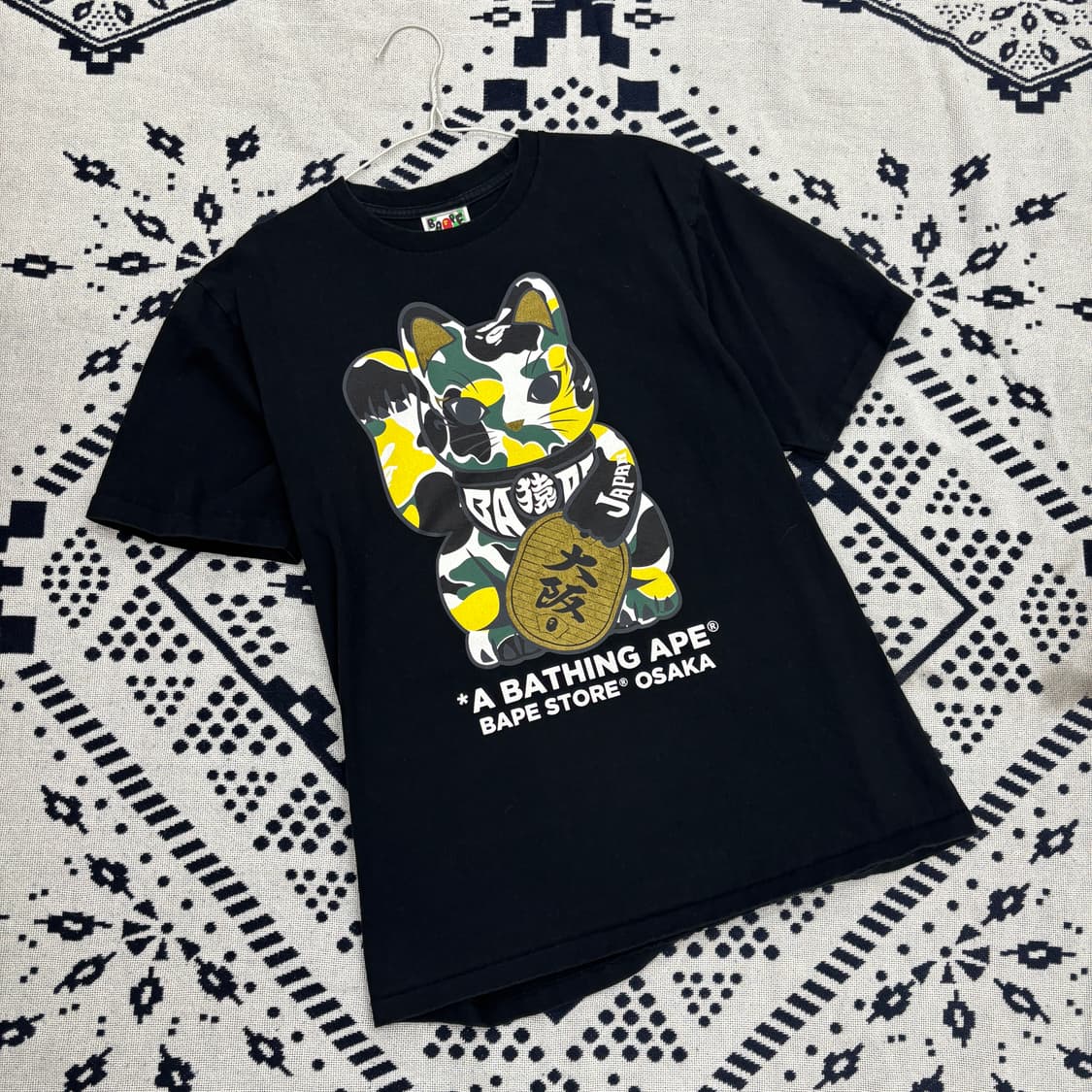 베이프 오사카 마네키네코 한정판 반팔티 상품이미지1