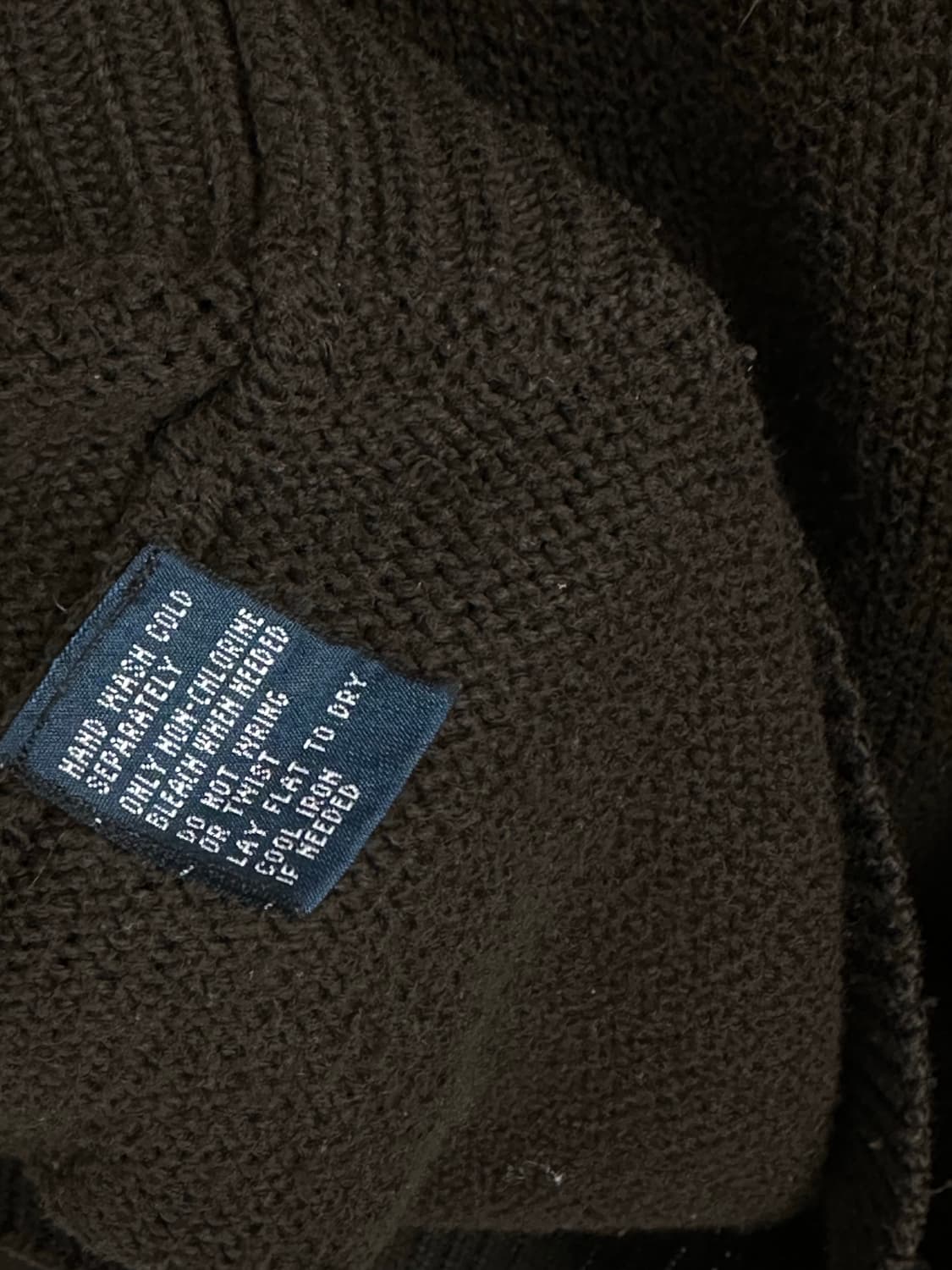 폴로 반집업 브라운 니트 상품이미지4