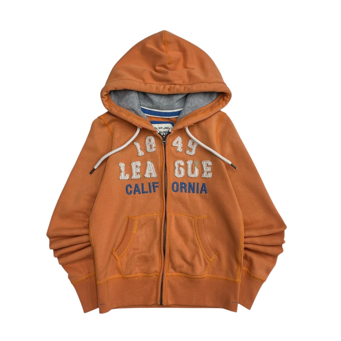 후아유 센터로고 파스텔오렌지 후드집업 S 상품이미지2