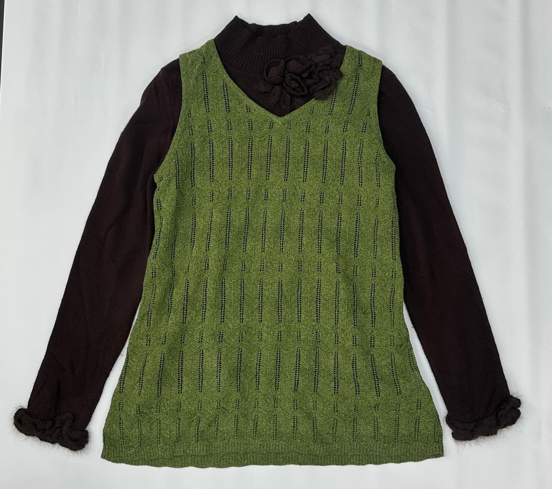 🍵하구미의 초코 말차 코디세트🍵 그런지 가을 에스닉 히피 레이어드 상품이미지3