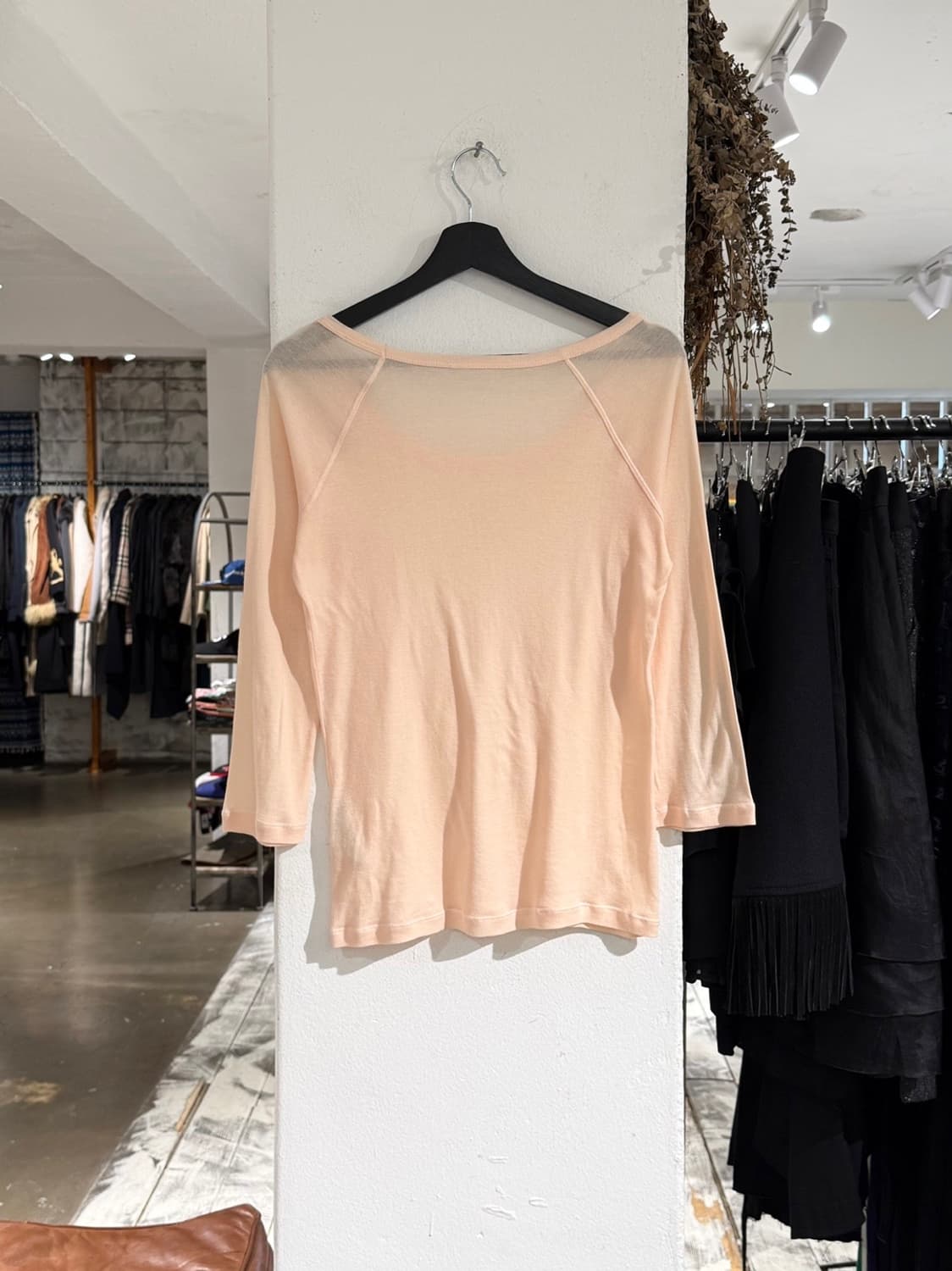 질샌더 라이트 애프리콧 래글런 슬리브 7부 티셔츠 상품이미지6