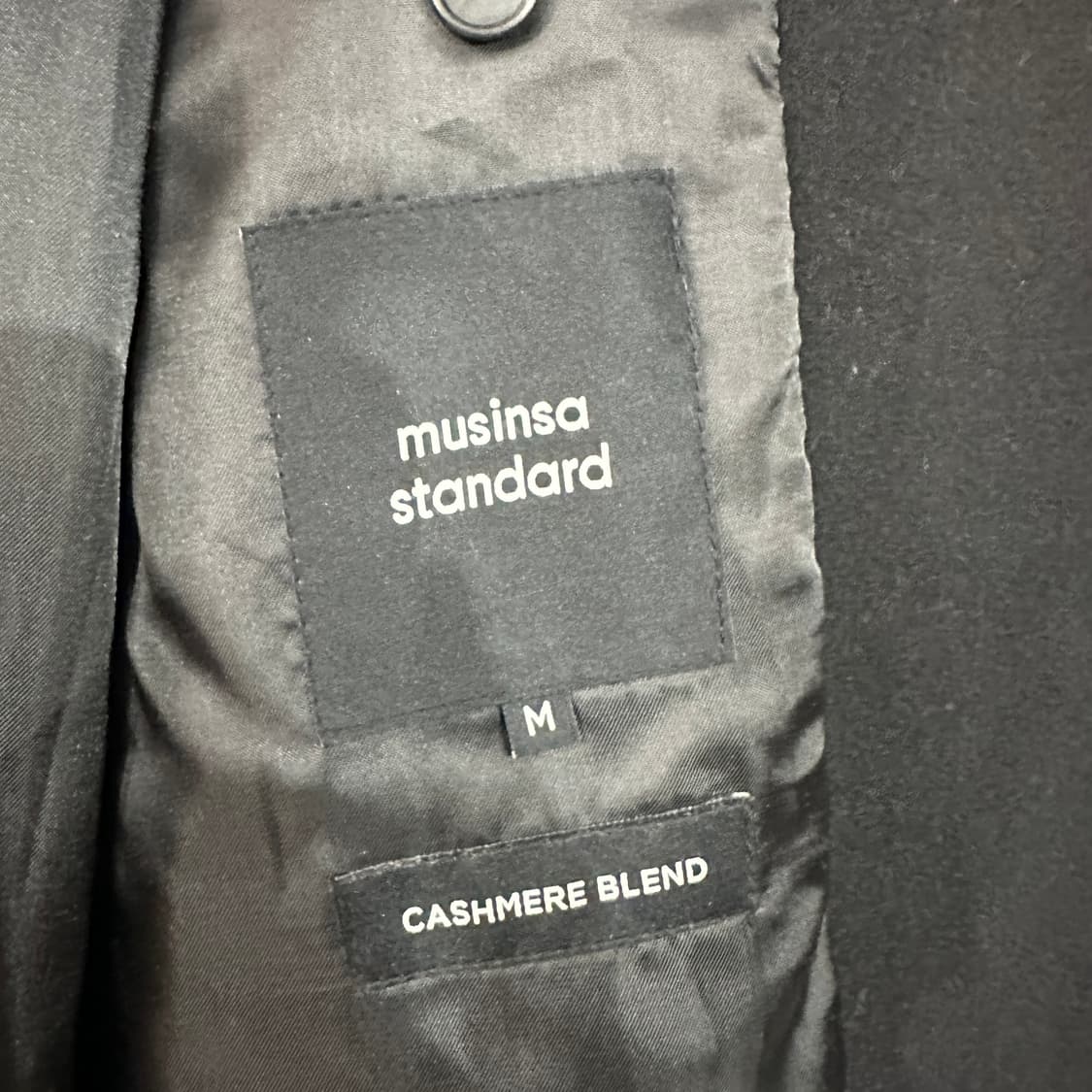 무신사스탠다드 캐시미어블렌드 오버사이즈 싱글코트 M 상품이미지3