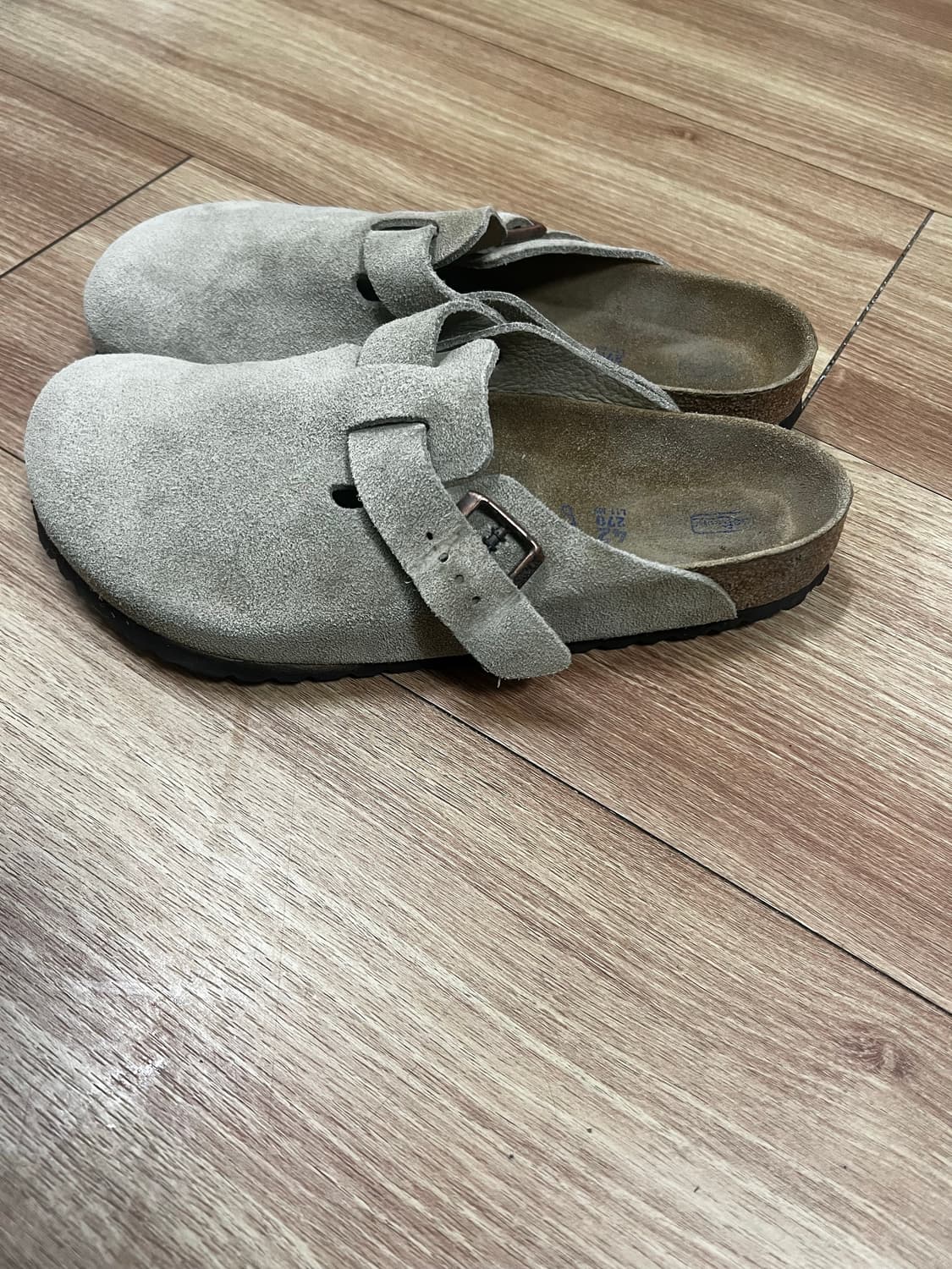 버켄스탁 보스턴 소프트 풋베드 토프 - 레귤러 타우페 (42) 판매 상품이미지4