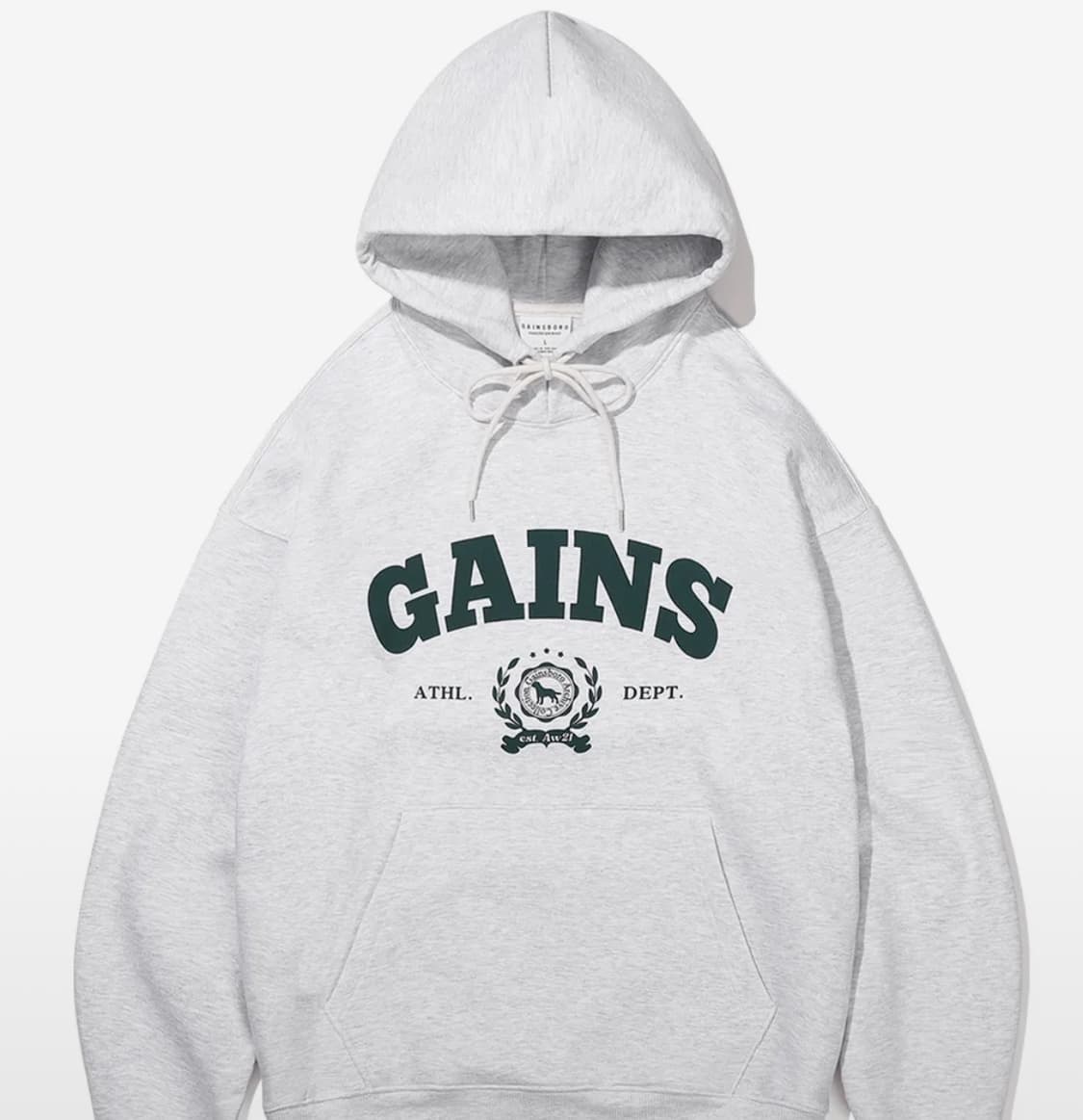 게인스보로 후드티[화이트멜란지/M] 상품이미지1