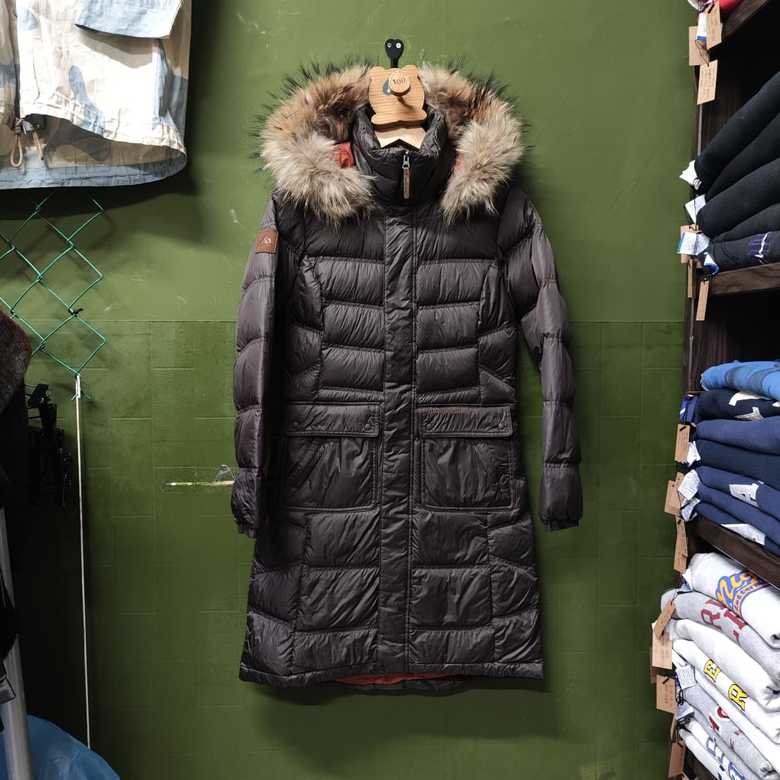 몽벨 구스 다운 롱 패딩 자켓 상품이미지1