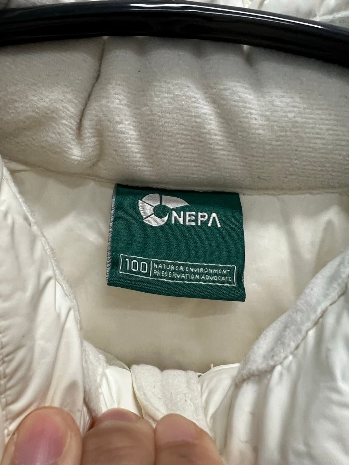 (100) 네파 우먼스 구스다운 경량 패딩 아이보리 상품이미지5