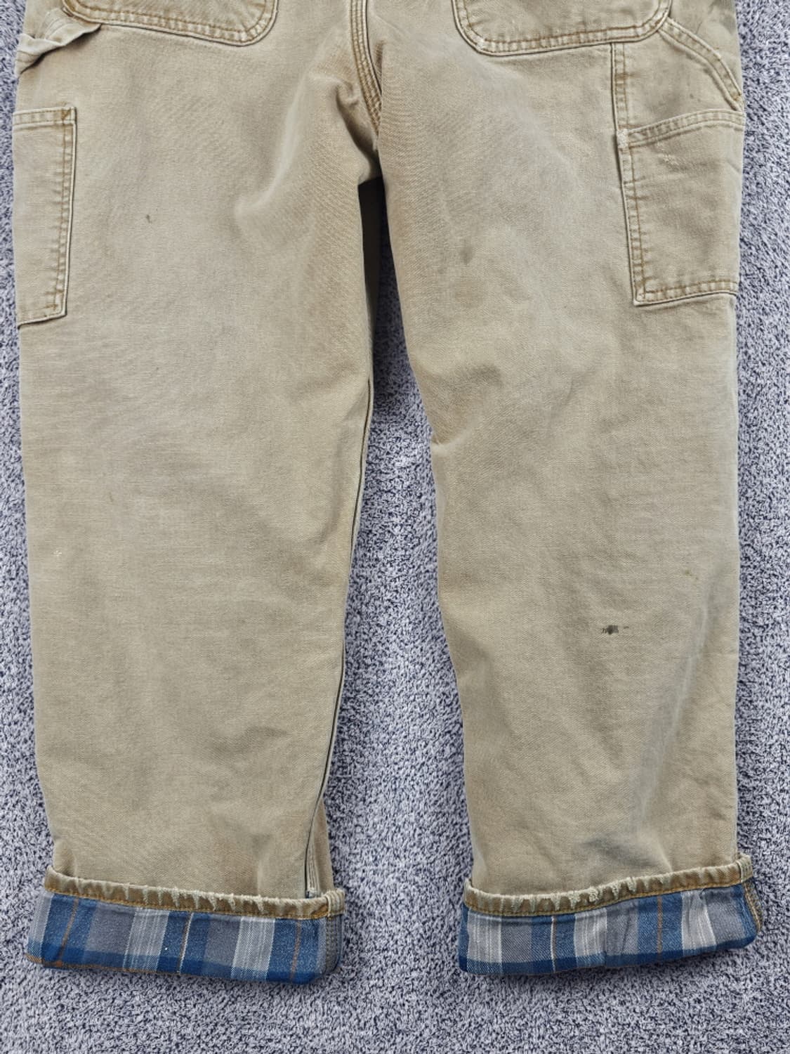 칼하트 헤비 플란넬 캔버스 카펜터 팬츠 ( 34 X 30 )/ 10050 상품이미지10