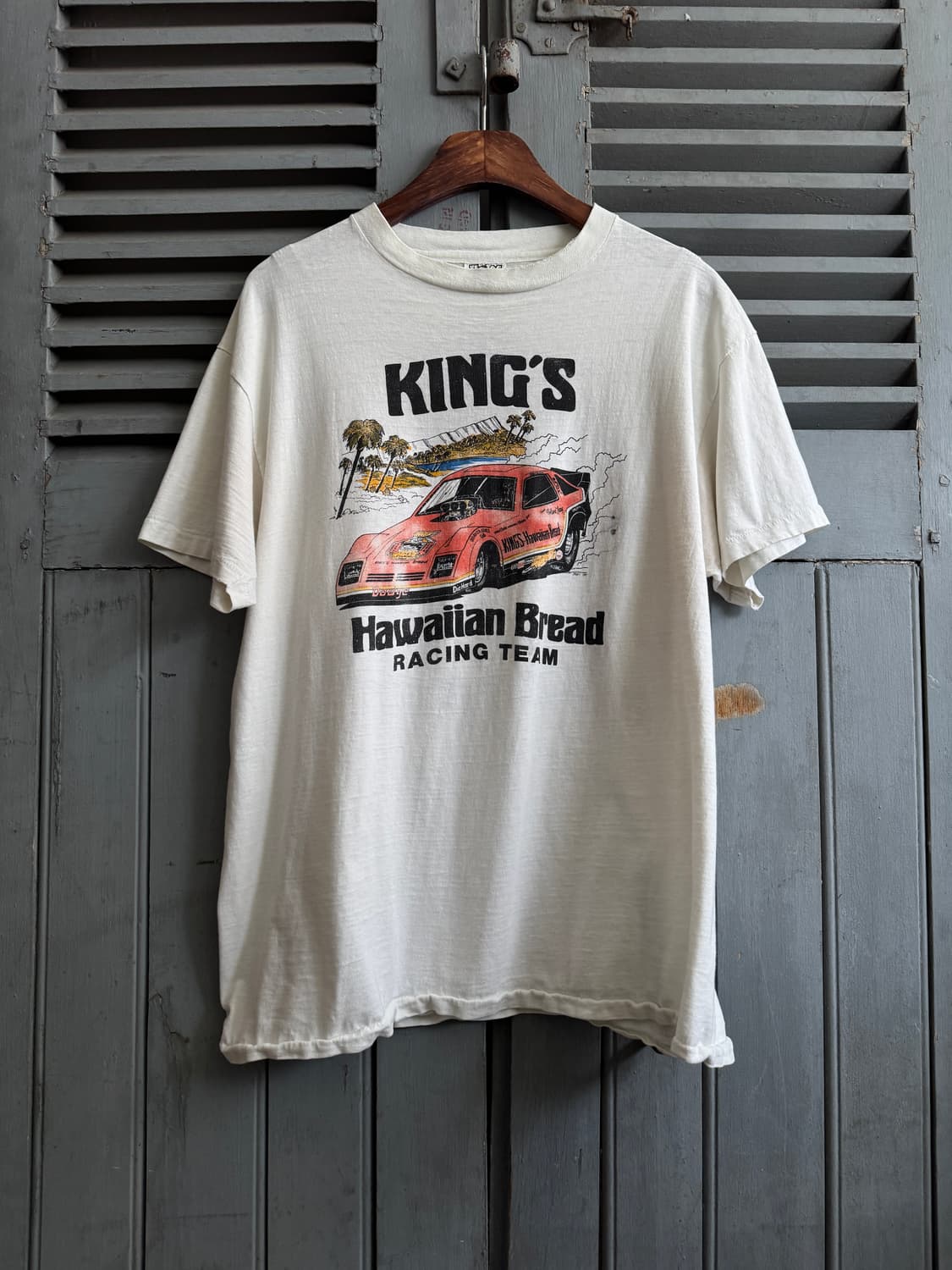 [XL]80's KING'S Hawaiian Bread 레이싱 티셔츠 상품이미지2