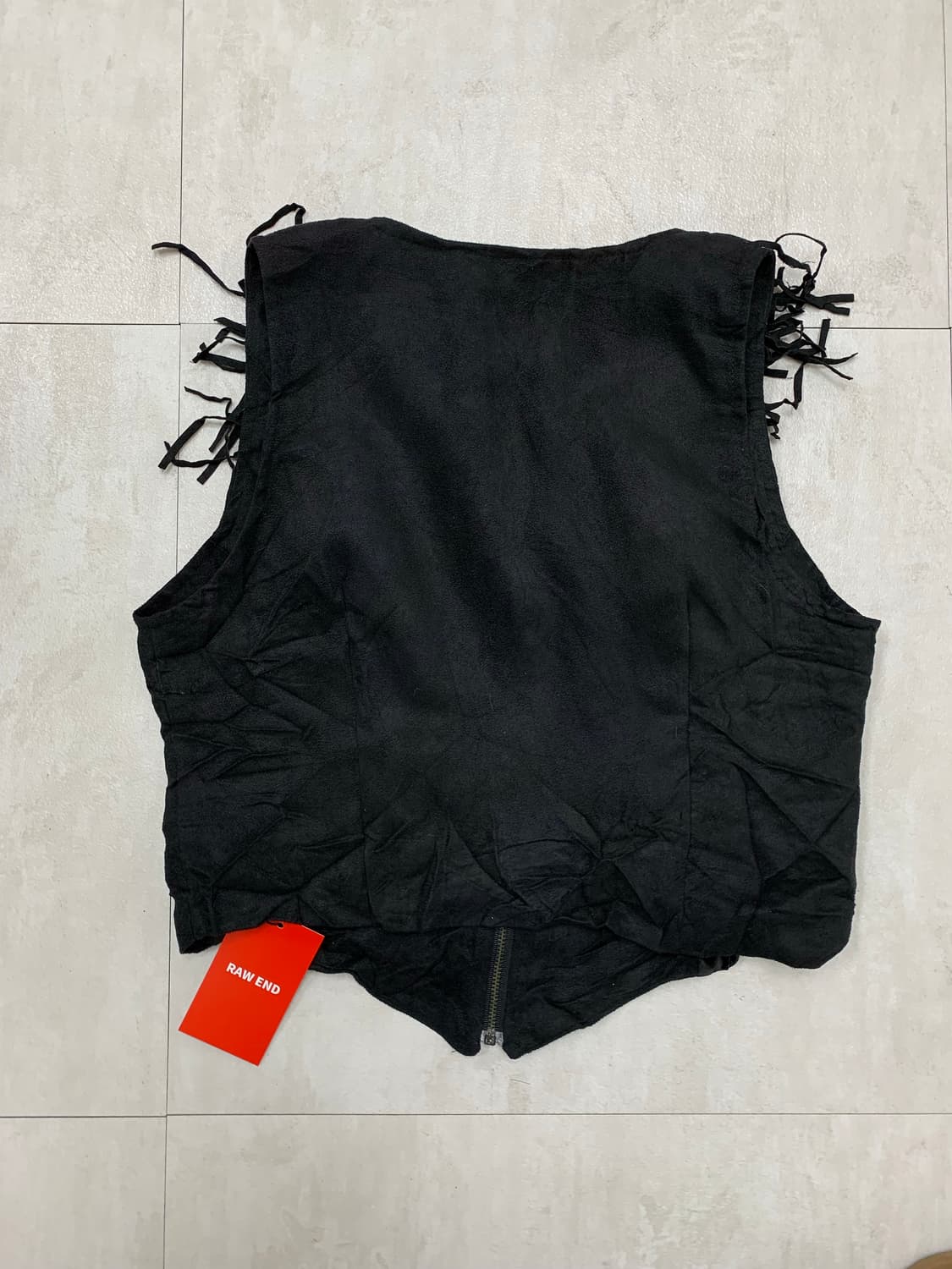 블랙 스웨이드 웨스턴 베스트 #512 상품이미지4