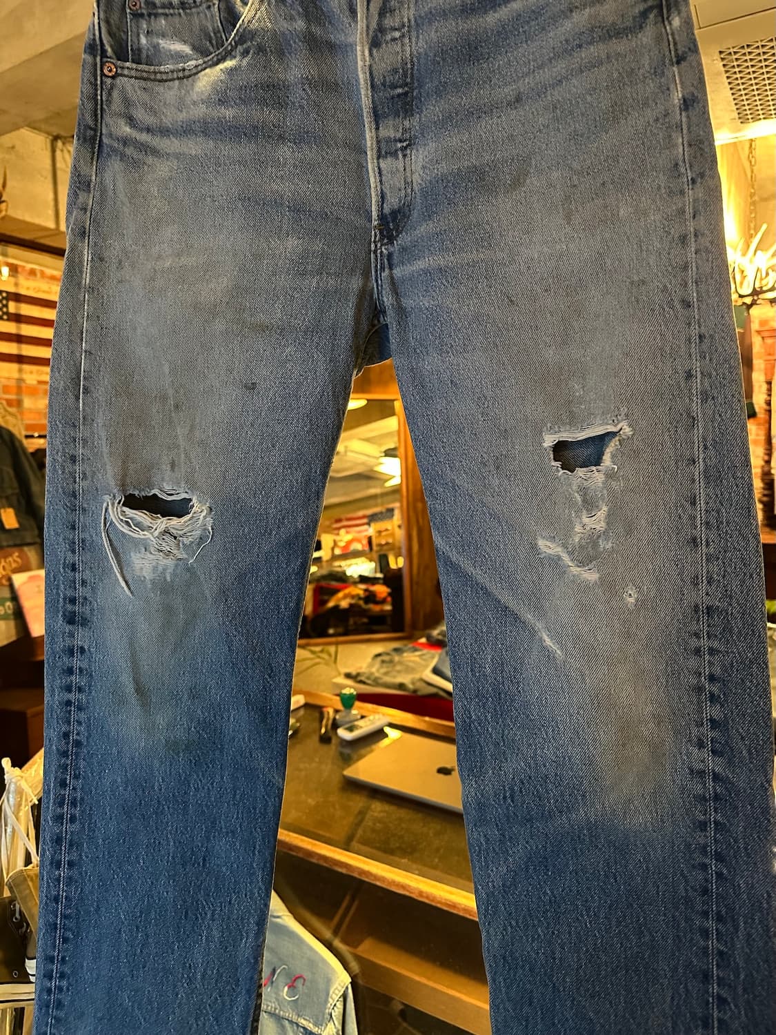 80s 90s USA 빈티지 리바이스 501xx 데님 팬츠 상품이미지3