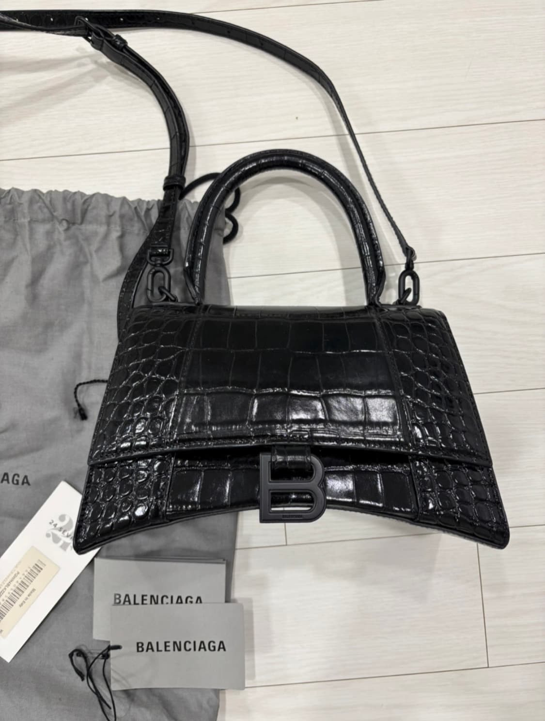 발렌시아가 아워글래스 블랙 xs 상품이미지3