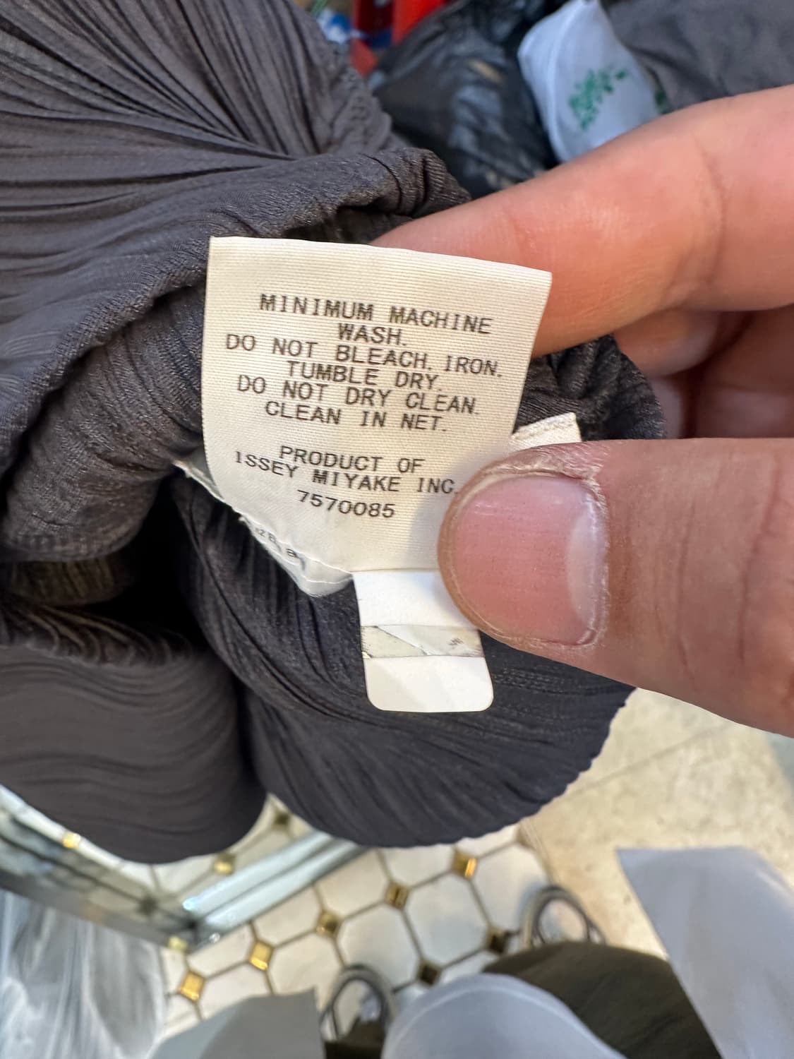 회색 플리츠 플리즈 롱원피스 상품이미지4