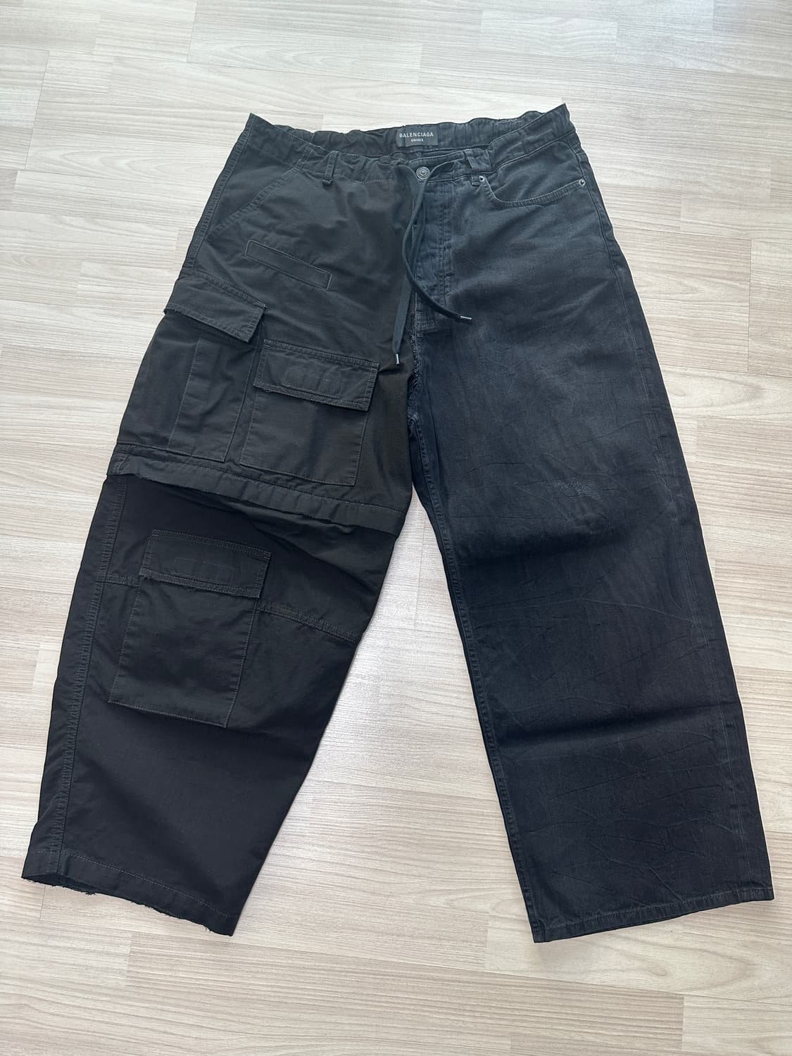 [xs] 발렌시아가 하이브리드 배기 팬츠 블랙 상품이미지2