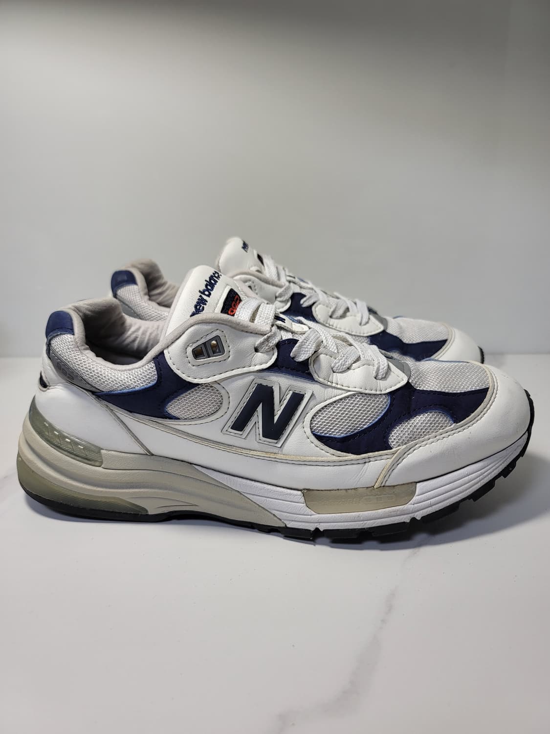 뉴발란스 992 화이트 네이비 MADE IN USA 275 상품이미지2